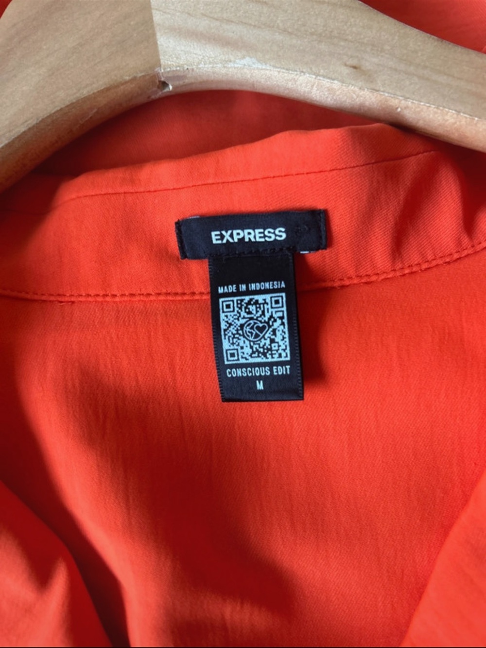 Express Orange Oversized Short-Sleeve  Shirt - Picture 3 of 3
